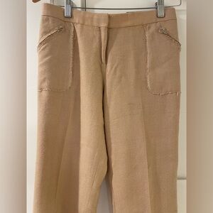 Tuleh camel/tan Frayed Pocket wool Pants